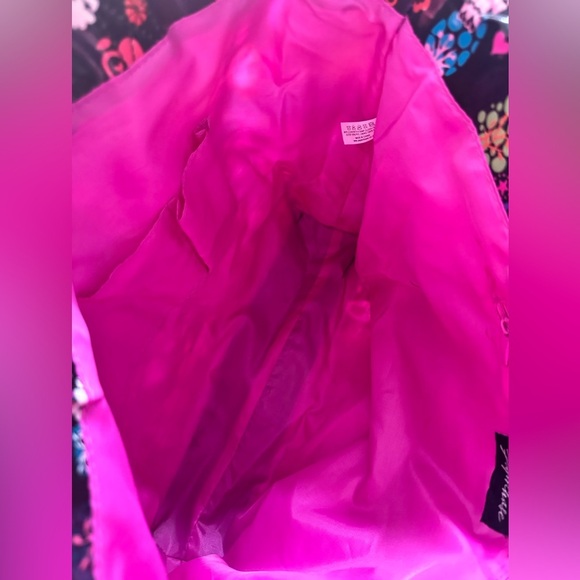 Paperchase Blk Glossy Cartoon Fun Owl-Floral Print Tote Bag Large Purse Carrier - Picture 4 of 6